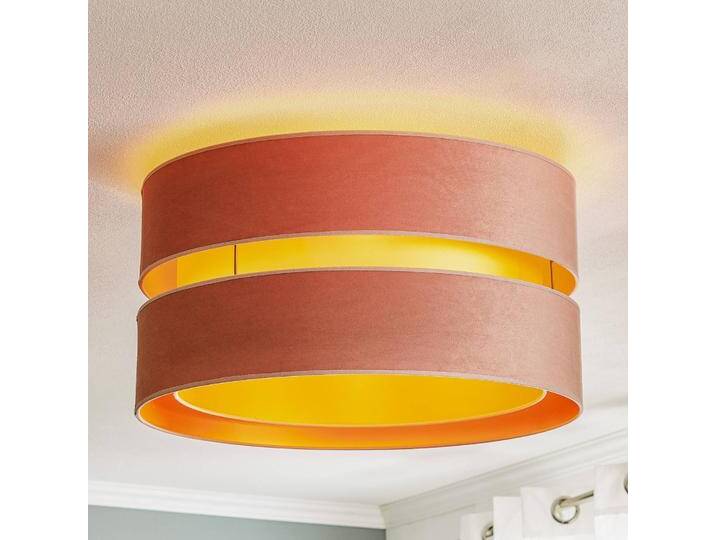 Deckenlampe Golden Duo Duolla, dimmbar, violett / pink / rose, für Wohn- / Esszimmer, Textil / Stoff / Seide, Junges Wohnen, Deckenlampe von lampenwelt.de