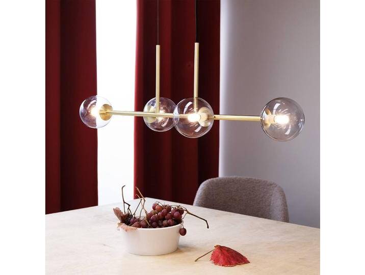 Dyberg Larsen Hängelampe Clark, dimmbar, messing / gold, für Wohn- / Esszimmer, Metall, Pendelleuchte von lampenwelt.de