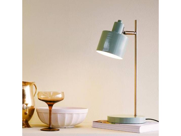 Dyberg Larsen Design Tischlampe Ocean, grün, für Wohn- / Esszimmer, Metall, Skandinavisch, Tischlampe von lampenwelt.de