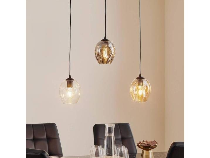 Glas Hängelampe Starla EMIBIG LIGHTING, dimmbar, schwarz, für Wohn- / Esszimmer, Glas, Modern, Pendelleuchte von lampenwelt.de