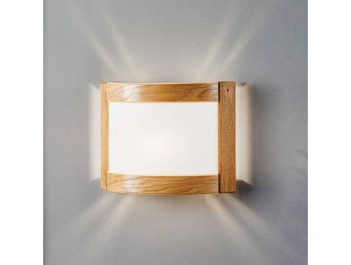 Envostar Wandleuchte Zanna aus Holz, Höhe 22 cm, eiche hell für Wohn & Esszimmer - Landhaus von lampenwelt.de