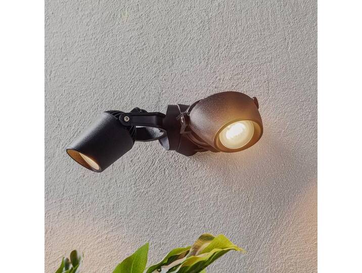 Fumagalli Spot Minitommy-EL 2-flammig CCT schwarz/frosted, schwarz, Kunststoff, Modern, LED Außenleuchte von lampenwelt.de