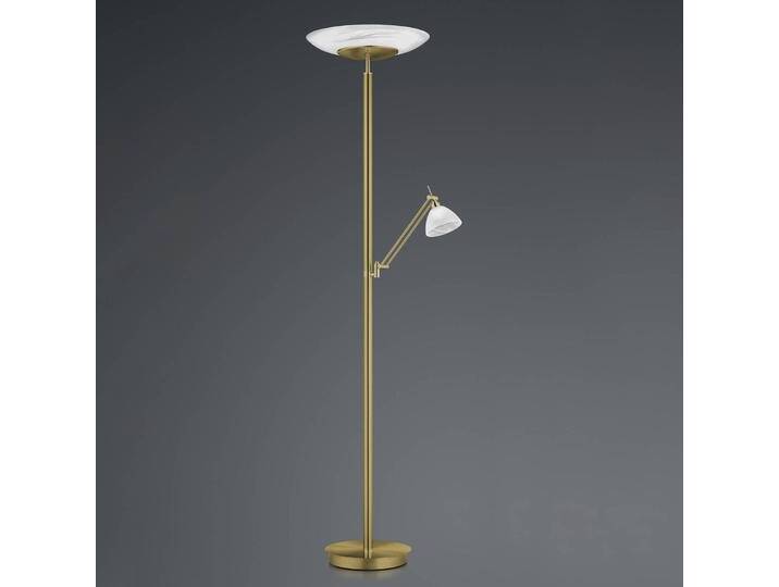HELL LED Deckenfluter Findus, dimmbar, bronze / altmessing, für Wohn- / Esszimmer, Metall, Modern, LED Stehlampe von lampenwelt.de