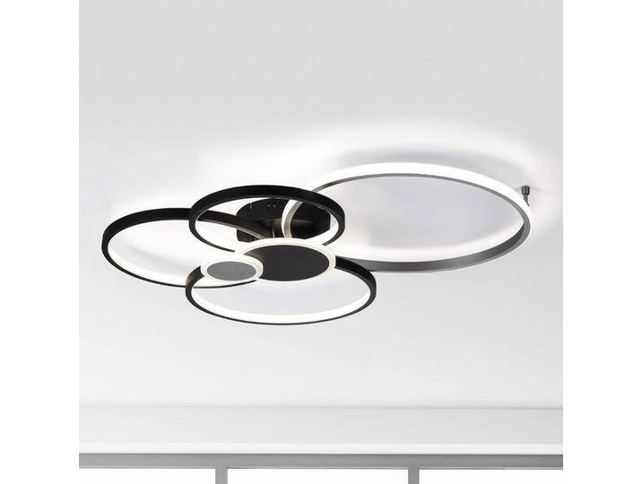 JUST LIGHT. GmbH LED Deckenlampe Papilon, schwarz, für Wohn- / Esszimmer, Aluminium, Modern, LED Deckenleuchte von lampenwelt.de