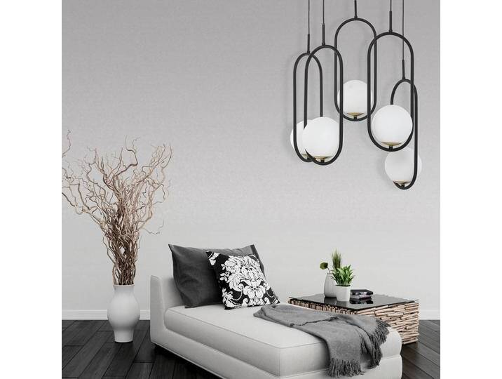 Glas Hängelampe Samba Jupiter, dimmbar, schwarz, für Wohn- / Esszimmer, Glas, Modern, Pendelleuchte Glas Hängelampe Samba Jupiter, dimmbar, schwarz, für Wohn- / Esszimmer, Glas, Modern, Pendelleuchte von lampenwelt.de