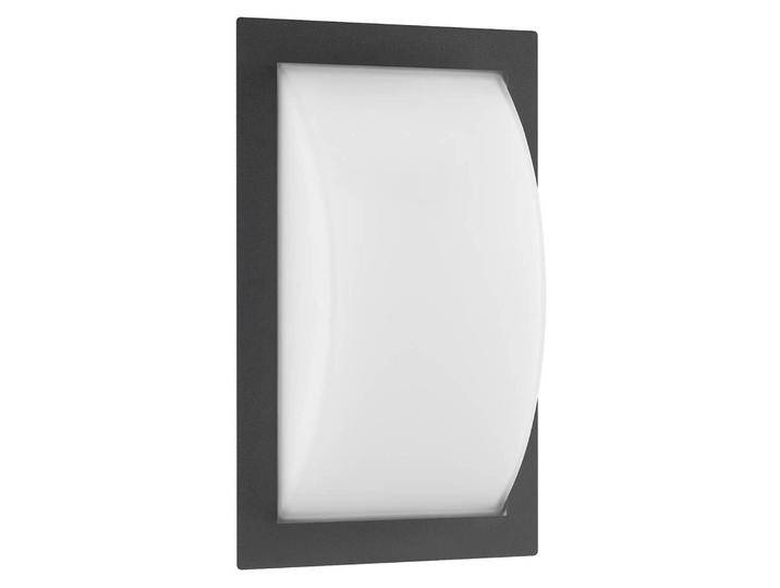LCD Aussenwandleuchte mit Bewegungsmelder Ivett, schwarz, Aluminium, Modern von lampenwelt.de