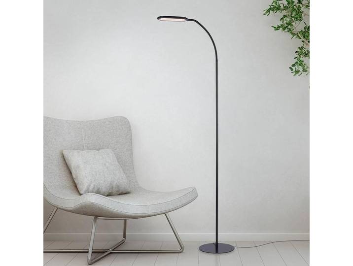 LED-Stehleuchte - schwarz - dimmbar - höhenverstellbar von lampenwelt.de
