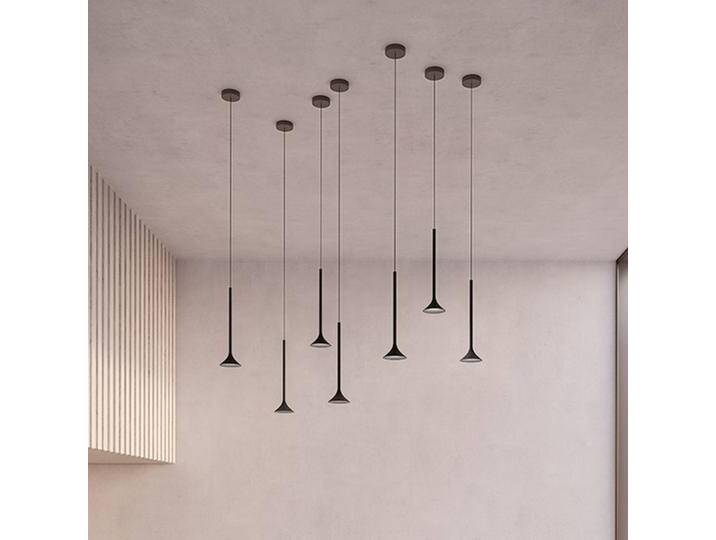 LEDS-C4 Hängelampe Alive, schwarz, für Wohn- / Esszimmer, Aluminium, Modern von lampenwelt.de