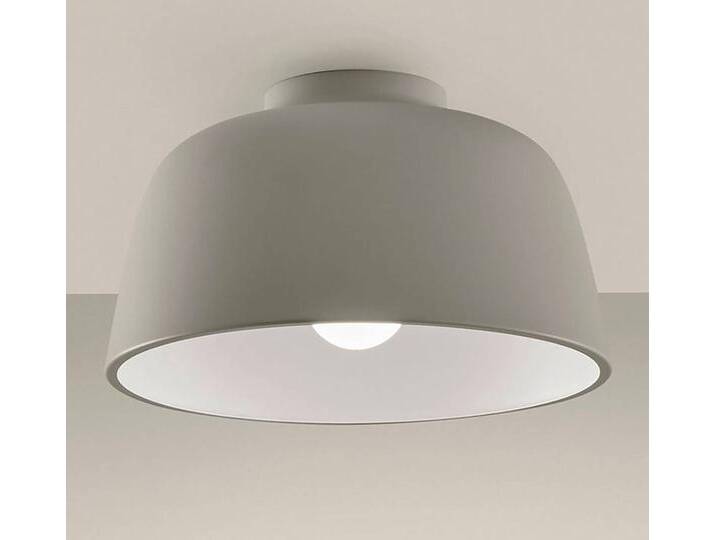 LEDS-C4 Design Deckenlampe Miso, dimmbar, alu / grau / zink, für Wohn- / Esszimmer, Metall, Design, Deckenlampe von lampenwelt.de