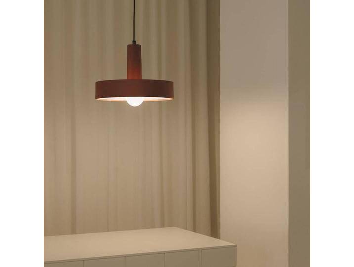 LEDS-C4 Hängelampe Keops 1, dimmbar, terracotta, für Wohn- / Esszimmer, Aluminium, Modern, Pendelleuchte von lampenwelt.de