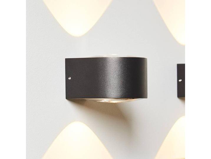 LOOM DESIGN Frey LED-Wandleuchte IP65 2x6W schwarz, schwarz, Aluminium, Modern, Wandleuchte, Wandlampe Bad von lampenwelt.de