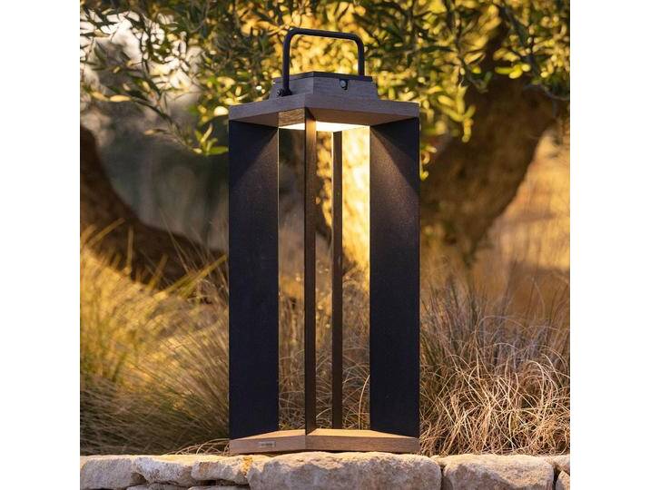 Les Jardins Solarlaterne Teckalu, Duratek/Alu schwarz, 65,5cm dimmbar, Aluminium, Solarleuchten Les Jardins Solarlaterne Teckalu, Duratek/Alu schwarz, 65,5cm dimmbar, Aluminium, Solarleuchten von lampenwelt.de