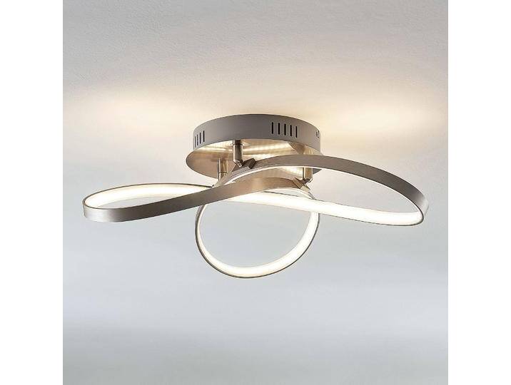 LED Deckenlampe Saliha Lindby, dimmbar, alu / grau / zink, für Wohn- / Esszimmer, Aluminium, Modern, LED Deckenleuchte von lampenwelt.de