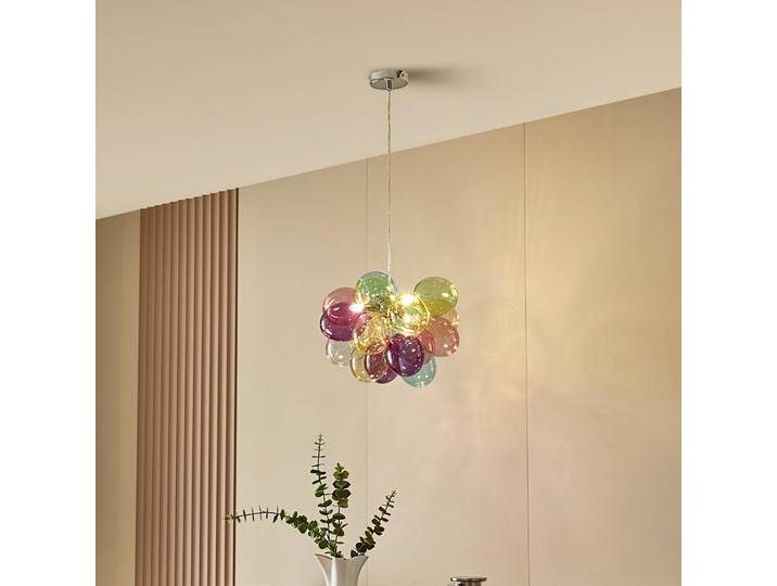 Glas Hängelampe Diborah Lucande, dimmbar, Multicolour, für Wohn- / Esszimmer, Glas, Design, Pendelleuchte Glas Hängelampe Diborah Lucande, dimmbar, Multicolour, für Wohn- / Esszimmer, Glas, Design, Pendelleuchte von lampenwelt.de