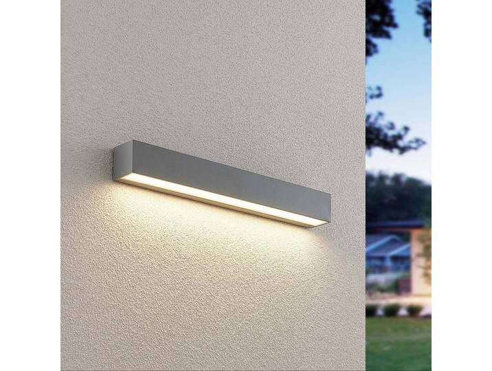 LED Aussenwandleuchte Lengo Lucande, alu / grau / zink, Aluminium, Modern, LED Wandleuchte außen LED Aussenwandleuchte Lengo Lucande, alu / grau / zink, Aluminium, Modern, LED Wandleuchte außen von lampenwelt.de