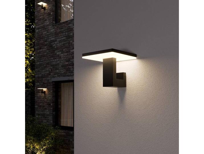LED Aussenwandleuchte Olesia Lucande, schwarz, Aluminium, Modern, LED Wandleuchte außen von lampenwelt.de