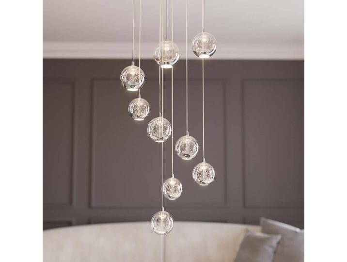 Glas Hängelampe Hayley Lucande, chrom / silber, für Wohn- / Esszimmer, Glas, Design, Pendelleuchte Glas Hängelampe Hayley Lucande, chrom / silber, für Wohn- / Esszimmer, Glas, Design, Pendelleuchte von lampenwelt.de