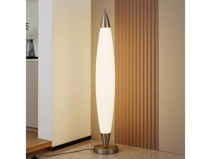 LED Stehlampe Tarell Lucande, dimmbar, weiß / opal, für Wohn- / Esszimmer, Kunststoff, Modern, LED Stehlampe von lampenwelt.de