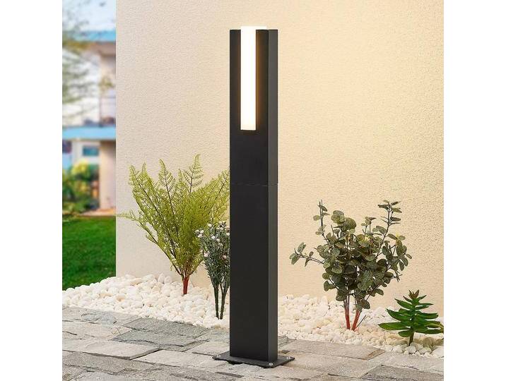 LED Wegeleuchte Virgalia Lucande, schwarz, Aluminium, Modern, LED Außenleuchte von lampenwelt.de
