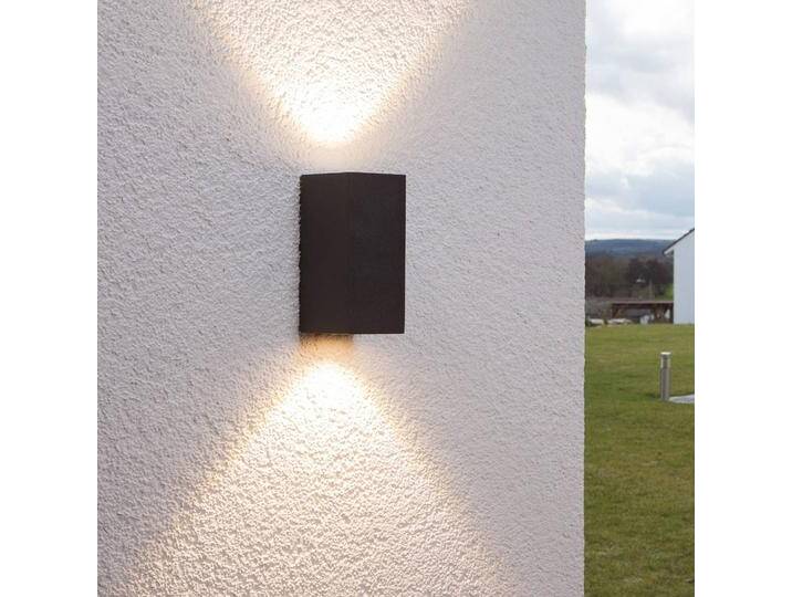 LED Aussenwandleuchte Tavi Lucande, schwarz, Aluminium, Modern, LED Wandleuchte außen von lampenwelt.de