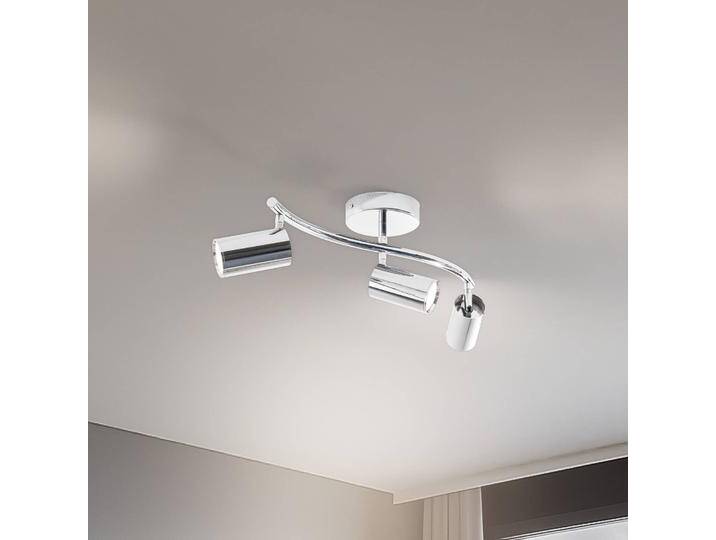 Deckenstrahler Spotte, chrom, 3-flammig Spotte Lucea, dimmbar, chrom / silber, für Wohn- / Esszimmer, Metall, Modern, Strahler von lampenwelt.de