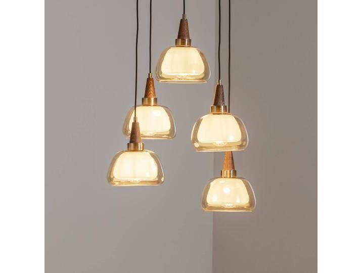 Glas Hängelampe Ermo Lucea, dimmbar, für Wohn- / Esszimmer, Metall, Pendelleuchte Glas Hängelampe Ermo Lucea, dimmbar, für Wohn- / Esszimmer, Metall, Pendelleuchte von lampenwelt.de