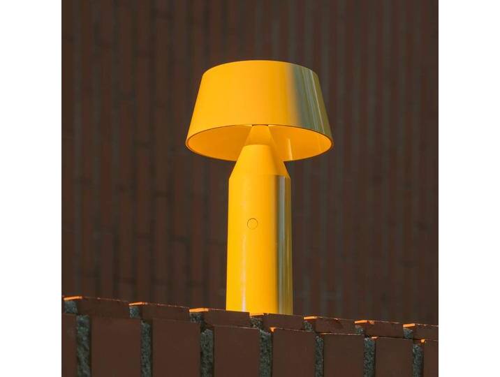 MARSET Design Tischlampe Bicoca, dimmbar, gelb / orange, für Wohn- / Esszimmer, Kunststoff, Design, Tischlampe von lampenwelt.de