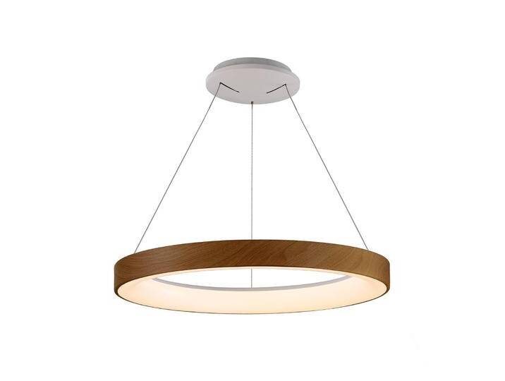 Mantra Iluminación Hängelampe Niseko II, dimmbar, Holz hell, für Wohn- / Esszimmer, Metall, Modern von lampenwelt.de