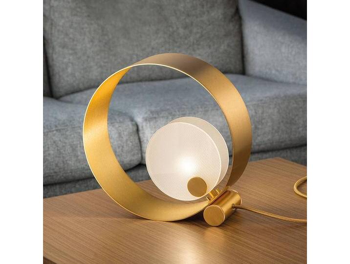 Masiero Design Tischlampe Sound TL1, messing / gold, für Wohn- / Esszimmer, Metall, Design, Tischlampe von lampenwelt.de