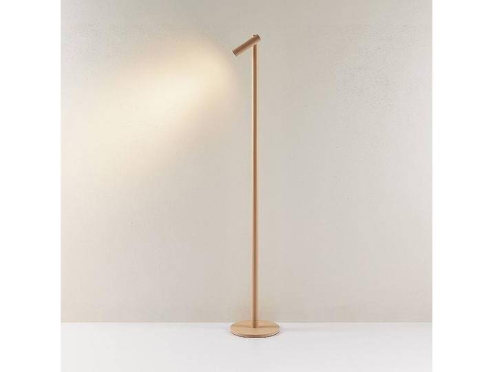Molto Luce LED-Akku-Stehlampe Mimo F, sandfarben, Aluminium Mimo, dimmbar, creme / amber, Aluminium, Modern von lampenwelt.de