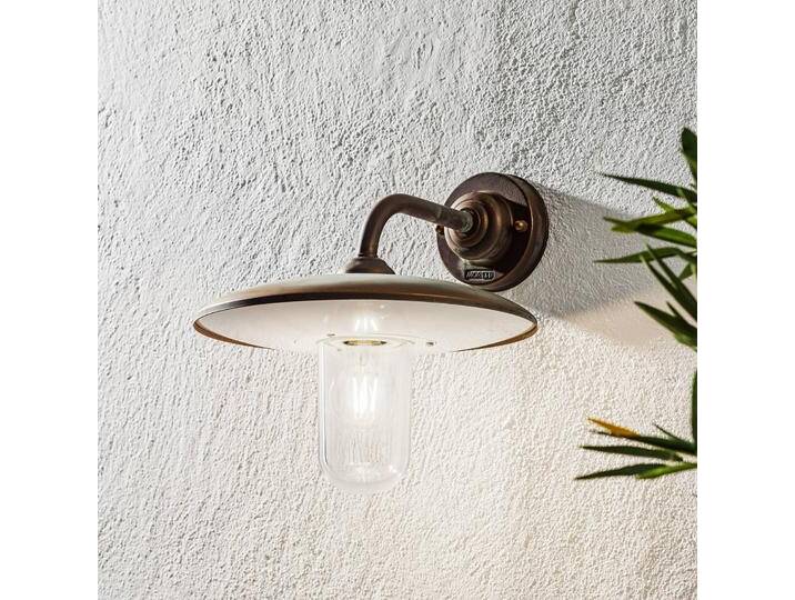 Moretti Luce Außenwandleuchte Casale, antik-kupfer Glas klar - Landhaus - Messing Moretti Luce Außenwandleuchte Casale, antik-kupfer Glas klar - Landhaus - Messing von lampenwelt.de