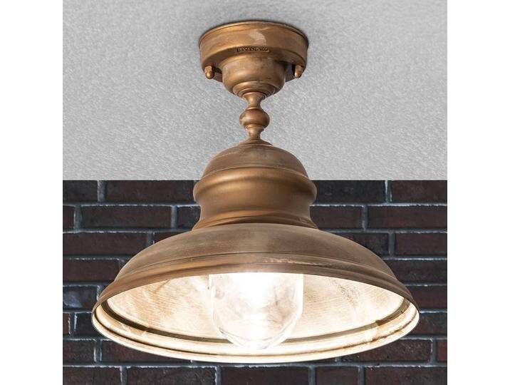 Moretti Luce Deckenleuchte Riccardo für den Außenbereich Riccardo, dimmbar, bronze / altmessing, Messing, Antik, Deckenlampe von lampenwelt.de