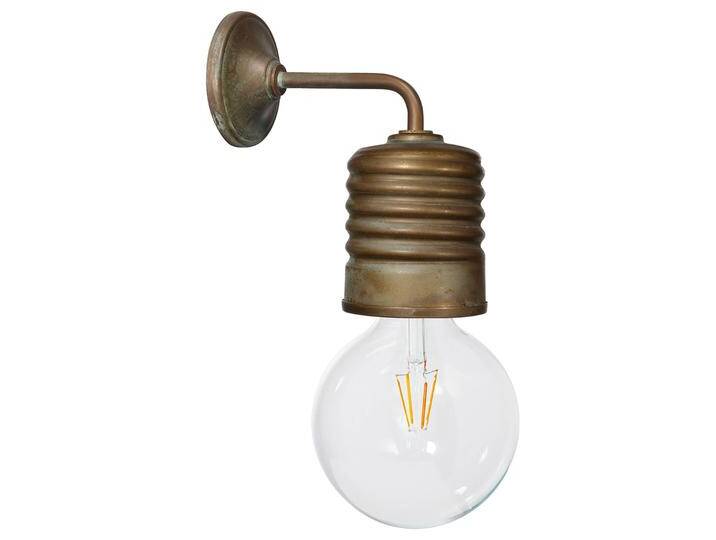 Moretti Luce Wandlampe Orti, dimmbar, bronze / altmessing, für Wohn- / Esszimmer, Messing, Vintage, Wandleuchte, Wandlampe Innen von lampenwelt.de