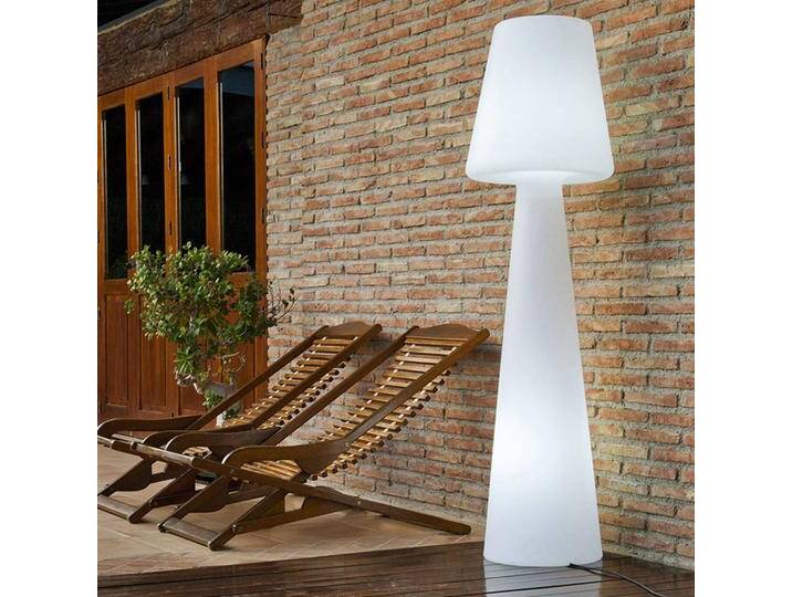 Newgarden Lola Stehleuchte Höhe 165 cm warmweiß, weiß / opal, Kunststoff, Modern von lampenwelt.de
