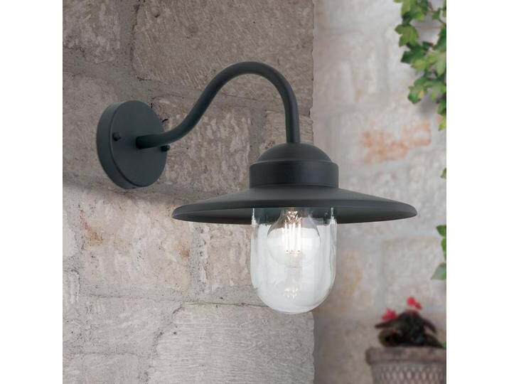ORION Aussenwandleuchte Edward, dimmbar, alu / grau / zink, Aluminium, Vintage, Wandleuchte außen von lampenwelt.de