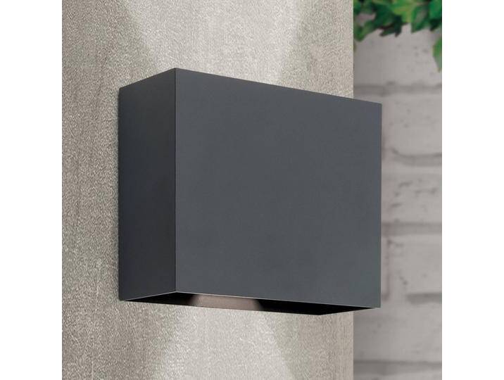 ORION LED Aussenwandleuchte Akzent, alu / grau / zink, Metall, Modern, LED Wandleuchte außen von lampenwelt.de