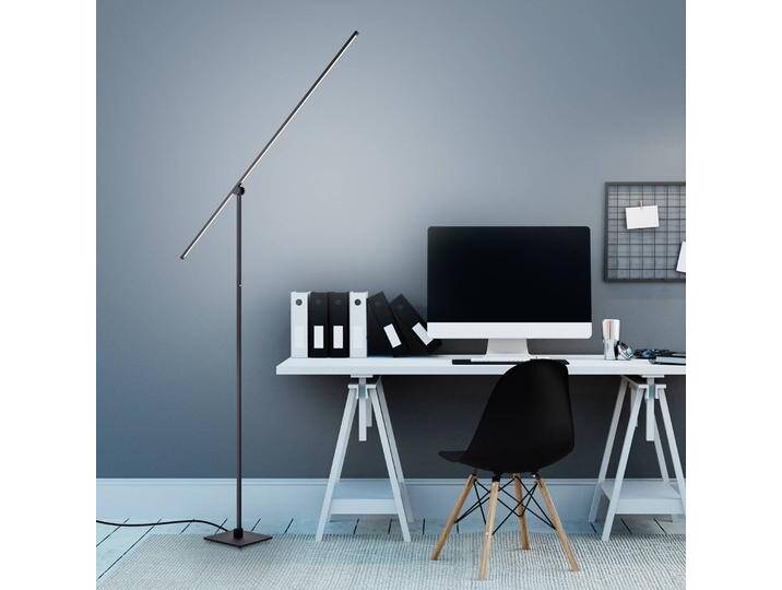 PURE LED Stehlampe Pure Grafo, dimmbar, schwarz, für Wohn- / Esszimmer, Metall, Modern, LED Stehlampe von lampenwelt.de