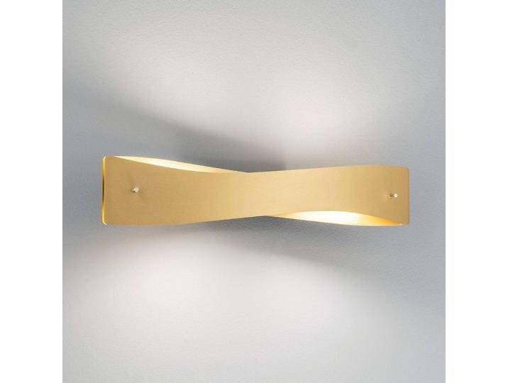 Wandlampe Lian Quitani, dimmbar, messing / gold, für Wohn- / Esszimmer, Aluminium, Design, LED Wandleuchte, Wandlampe Innen von lampenwelt.de