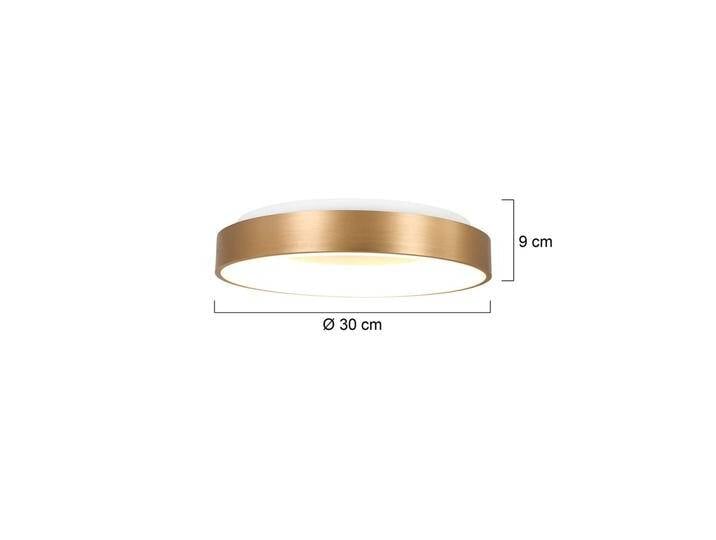 Steinhauer LED Deckenlampe Ringlede, dimmbar, messing / gold, für Wohn- / Esszimmer, Metall, Modern, LED Deckenleuchte von lampenwelt.de