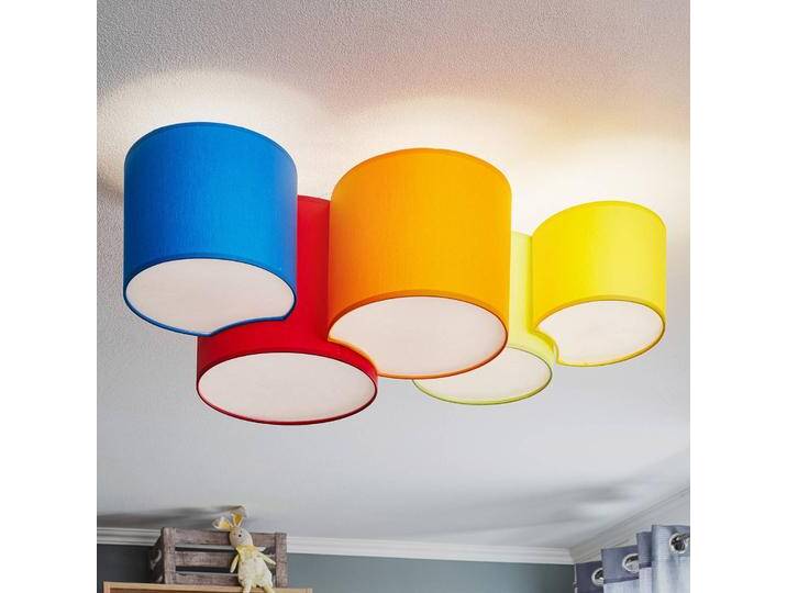 Deckenlampe Mona TK Lighting, dimmbar, Multicolour, für Schlafzimmer, Textil / Stoff / Seide, Modern, Deckenlampe Deckenlampe Mona TK Lighting, dimmbar, Multicolour, für Schlafzimmer, Textil / Stoff / Seide, Modern, Deckenlampe von lampenwelt.de