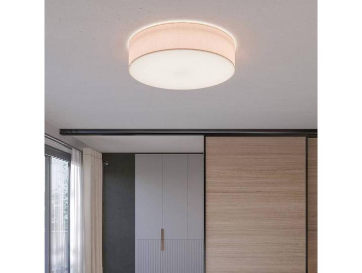 Deckenlampe Rondo TK Lighting, dimmbar, creme / amber, für Schlafzimmer, Textil / Stoff / Seide, Modern, Deckenlampe Deckenlampe Rondo TK Lighting, dimmbar, creme / amber, für Schlafzimmer, Textil / Stoff / Seide, Modern, Deckenlampe von lampenwelt.de