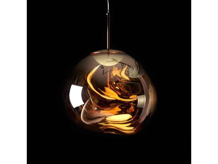 Tom Dixon Design Hängelampe Melt Mini, dimmbar, messing / gold, für Wohn- / Esszimmer, Kunststoff, Design, Pendelleuchte von lampenwelt.de