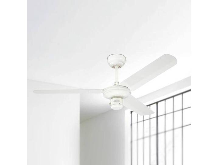 Westinghouse Deckenventilator Industrial weiß leise Ø 122 cm, weiß / opal, für Wohn- / Esszimmer, Metall, Modern von lampenwelt.de