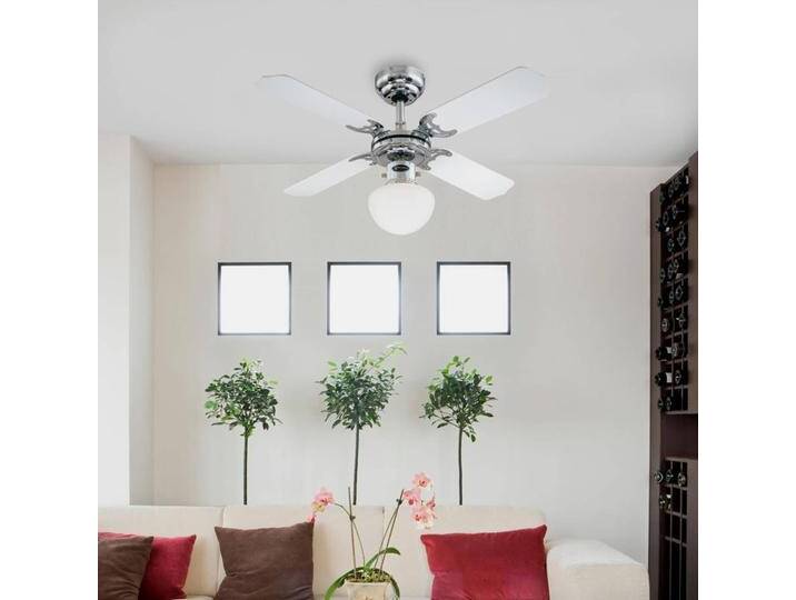 Westinghouse Portland Ambiance Ventilator m. Licht PORTLAND, weiß / opal, für Wohn- / Esszimmer, Metall, Modern von lampenwelt.de