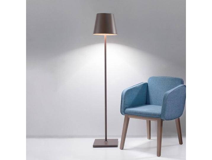 Zafferano Poldina XXL Akku-Stehlampe IP54 corten XXL, dimmbar, braun / rost, für Wohn- / Esszimmer, Aluminium, Modern von lampenwelt.de