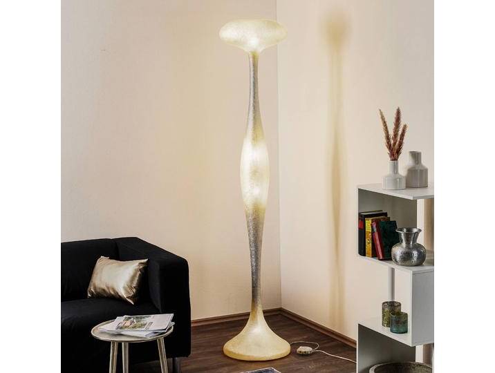 kdln Design Stehlampe E.T.A., dimmbar, chrom / silber, für Wohn- / Esszimmer, Kunststoff, Design, Stehlampe von lampenwelt.de