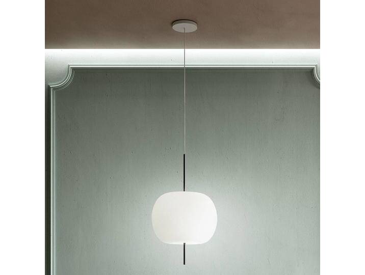 kdln Design Hängelampe KUSHI 33, dimmbar, weiß / opal, für Wohn- / Esszimmer, Glas, Design, Pendelleuchte von lampenwelt.de