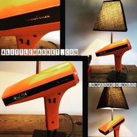 Trockenes Haar Vintage Orange 1970 By Lampesoriginales .com von lampesoriginales