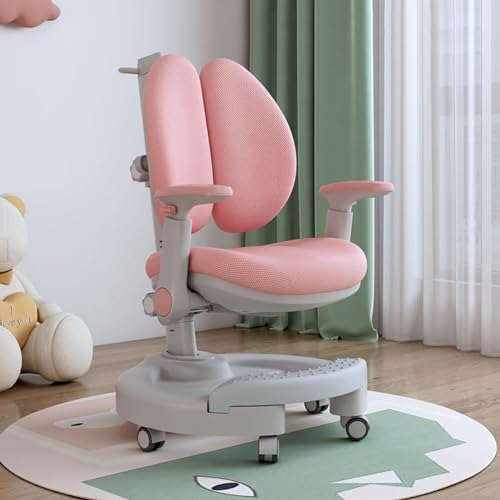 lamphle Kinder-Stuhl, Büro-Computer-Schreibtischstuhl mit verstellbarer Sitzhöhe, Hebeverstellung, Kindercomputerstuhl mit Fußstütze, Drehgelenk für Zuhause, Schlafzimmer, Arbeitszimmer, Wohnheim, von lamphle