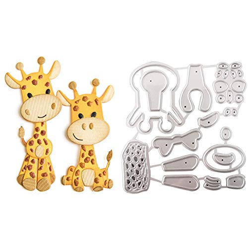 lamta1k Stanzschablone Stanzmaschine, Cartoon Giraffe Cutting Die Scrapbooking Metallprägung DIY Paper Craft Mould Silver von lamta1k